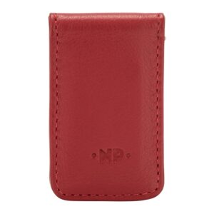 nuvola pelle leather magnetic money clip clasp bank note or paper holder strong magnet