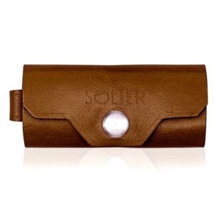 skórzane etui na klucze solier sa11 brązowy vintage