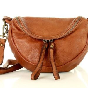 torebka damska listonoszka nerka ze skóry naturalnej handmade crossbody leather bag - marco mazzini camel