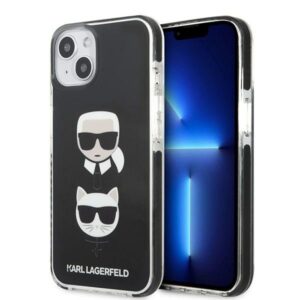 karl lagerfeld klhcp13stpe2tk iphone 13 mini 5,4" hardcase czarny/black karl&choupette head