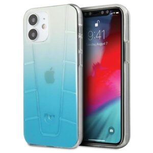 mercedes mehcp12sclgbl iphone 12 mini 5,4" niebieski/blue hardcase transparent line