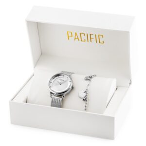 zegarek damski pacific x6192-01 - komplet prezentowy (zy723a)