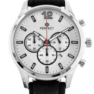 zegarek męski perfect ch01l - chronograf (zp354a) + box