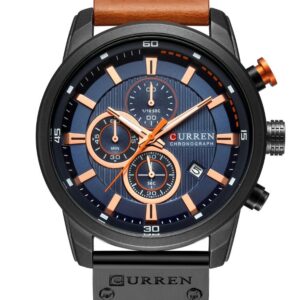 zegarek męski curren 8291 - chronograf (zc033c) + box