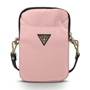 guess torebka gupbntmllp różowy/pink nylon triangle logo