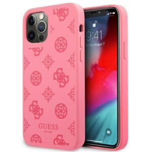 guess guhcp12llspefu iphone 12 pro max 6,7" fuksja/fuchsia hard case peony collection