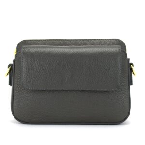 elegancka torebka damska kieszeń z klapką crossbody listonoszka ze skóry - marco mazzini