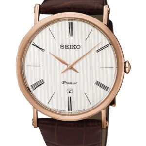 zegarek marki seiko model skp398 kolor brązowy. akcesoria męskie. sezon: cały rok
